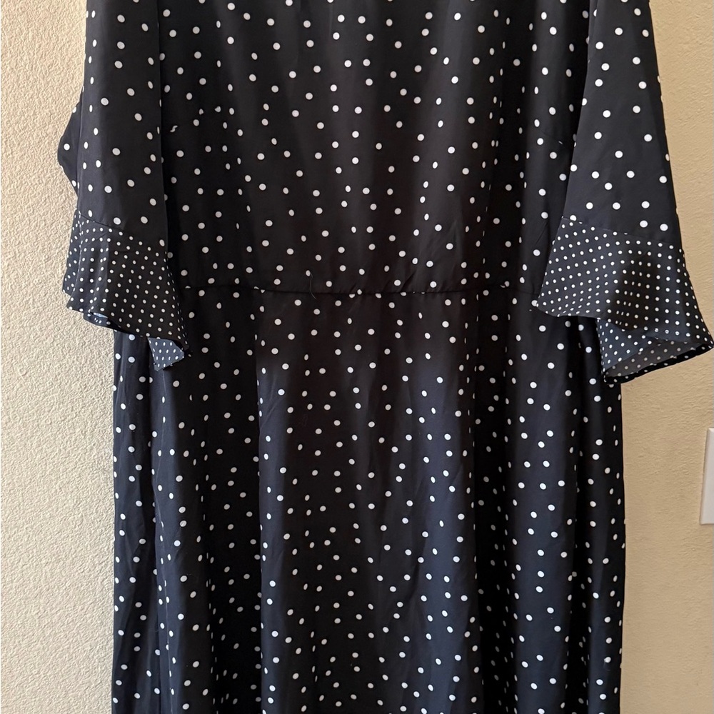 BloomChic Black and White Polka Dot Dress